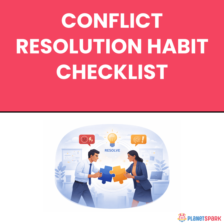 Conflict Resolution Habit Checklist