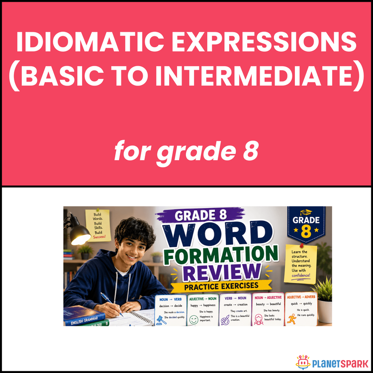 Class 8 English Worksheet on Word Formation Review