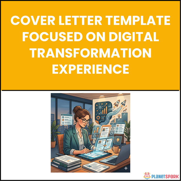 Cover Letter Template Focused on Digital Transformation Experience