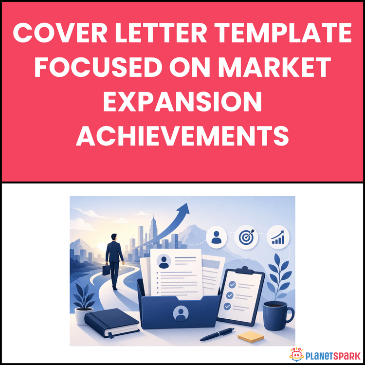 Cover Letter Template Focused on Market Expansion Achievements