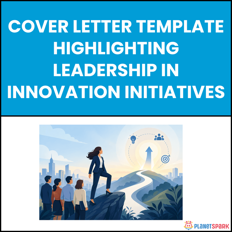 Cover Letter Template Highlighting Leadership in Innovation Initiatives