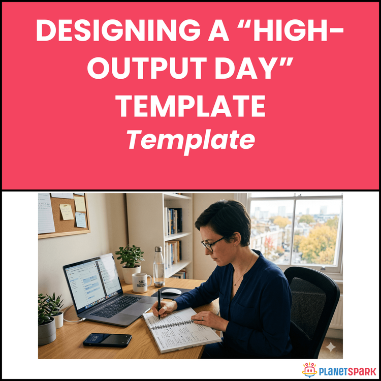 Designing a “High-Output Day” Template
