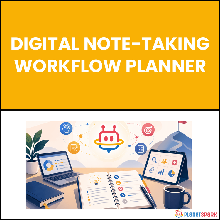 Digital Note-Taking Workflow Planner