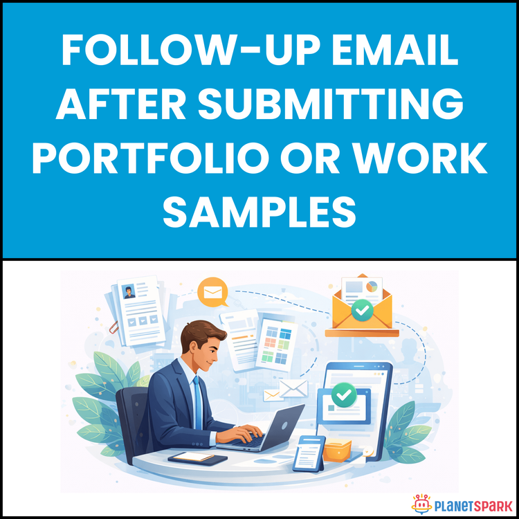 Follow-Up Email After Submitting Portfolio or Work Samples