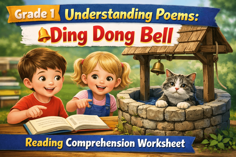 Ding Exercise Grade 1 Ding Dong Bell Poem Worksheet – Exercises & PDF
