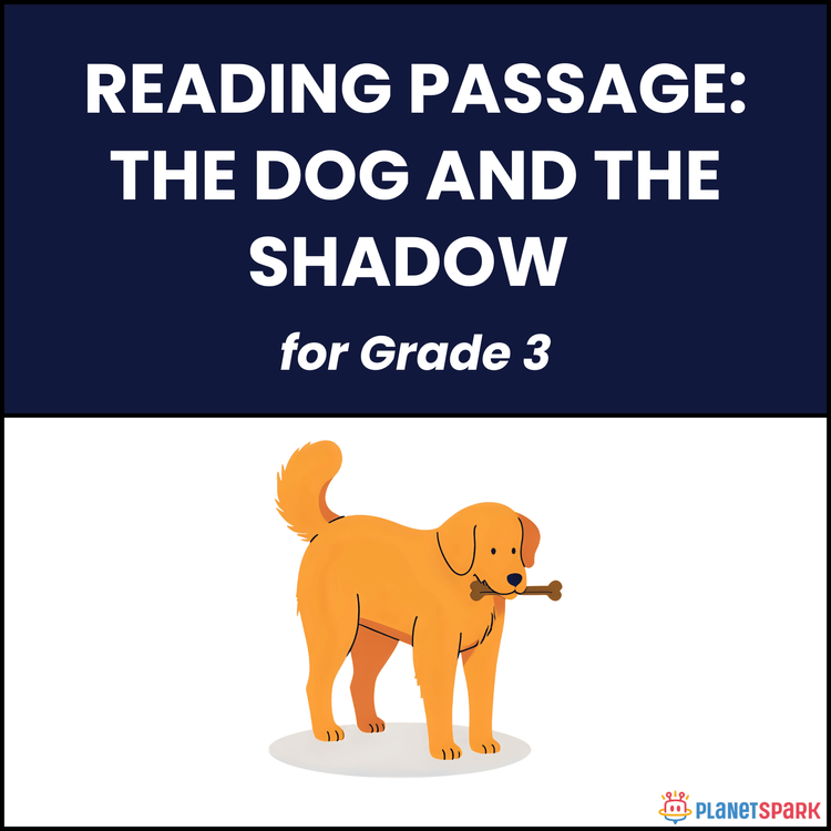 Grade 3 Reading Passage on The Dog and the Shadow
