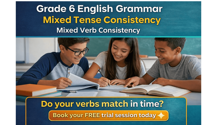 Grade 6 Mixed Tense Consistency Worksheet: Practice Exercises [Free PDF]