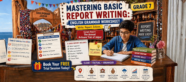 Grade 7 Basic Report Writing: Printable Exercises [With Answers]