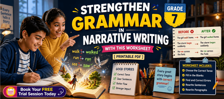 Grade 7 Strengthen Grammar in Narrative Writing with This Worksheet ...