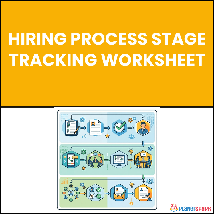 Hiring Process Stage Tracking Worksheet