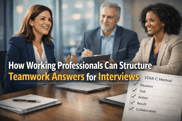 How Working Professionals Can Structure Teamwork Answers for Interviews