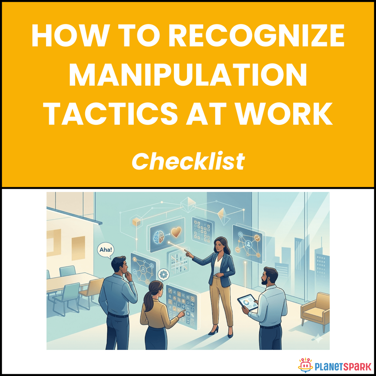 How to Recognize Manipulation Tactics at Work