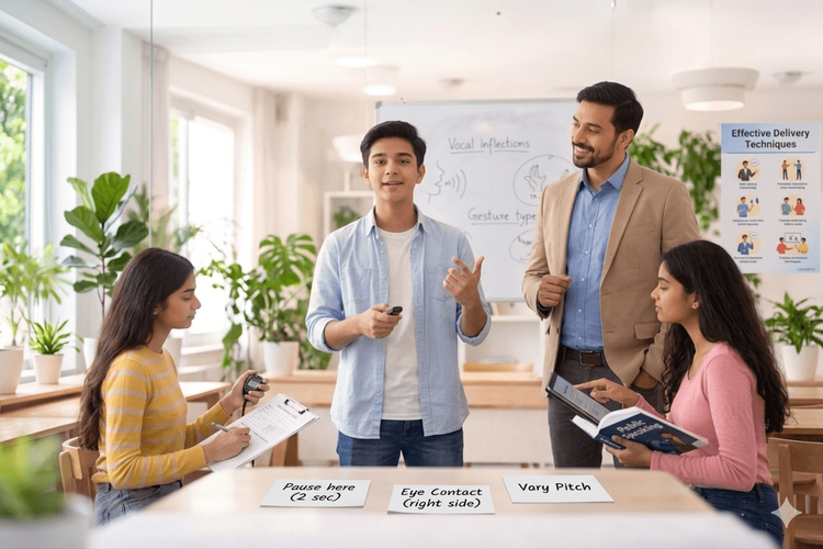 Speaking Cues: Techniques and Examples for Confident Speech Delivery