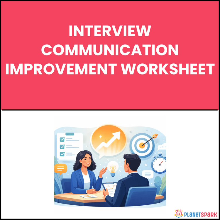 Interview Communication Improvement Worksheet