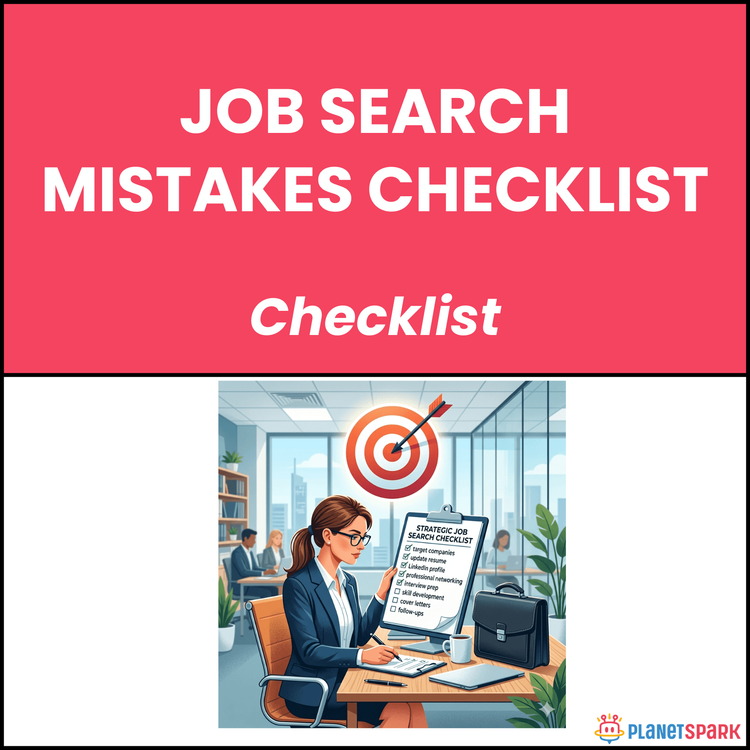 Job Search Mistakes Checklist | PlanetSpark