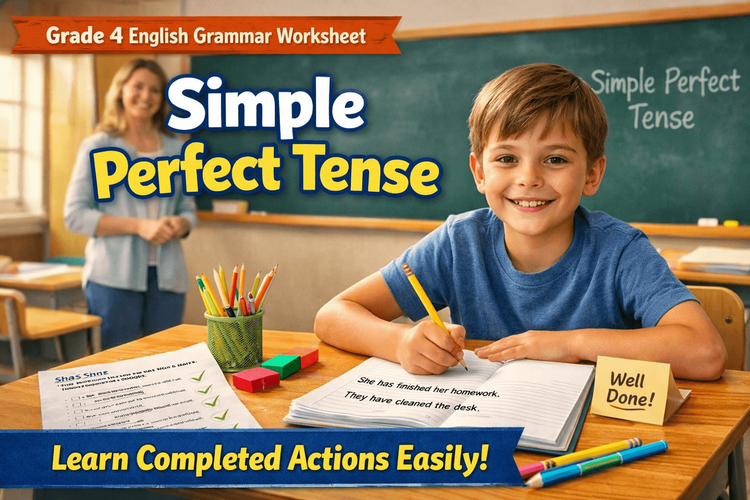 Learn Perfect Tenses Easily – Class 4 Grammar Worksheet [Free PDF]