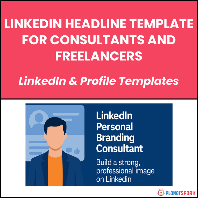 LinkedIn Headline Template for Consultants and Freelancers