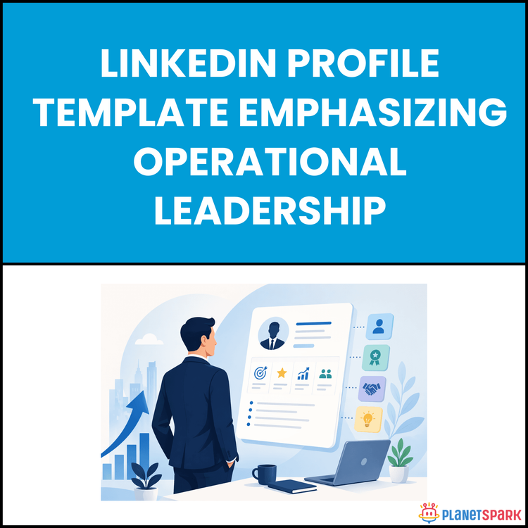 LinkedIn Profile Template Emphasizing Operational Leadership