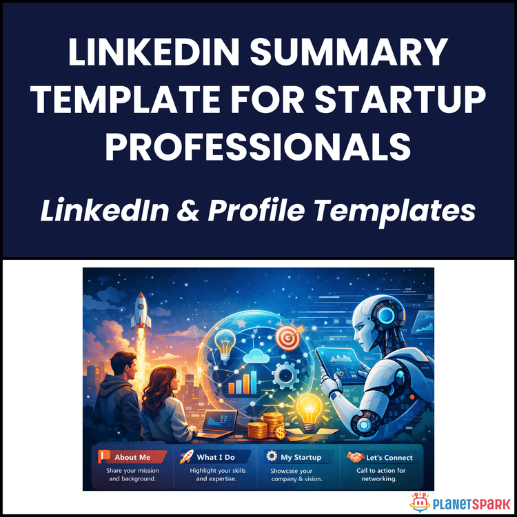 LinkedIn Summary Template for Startup Professionals
