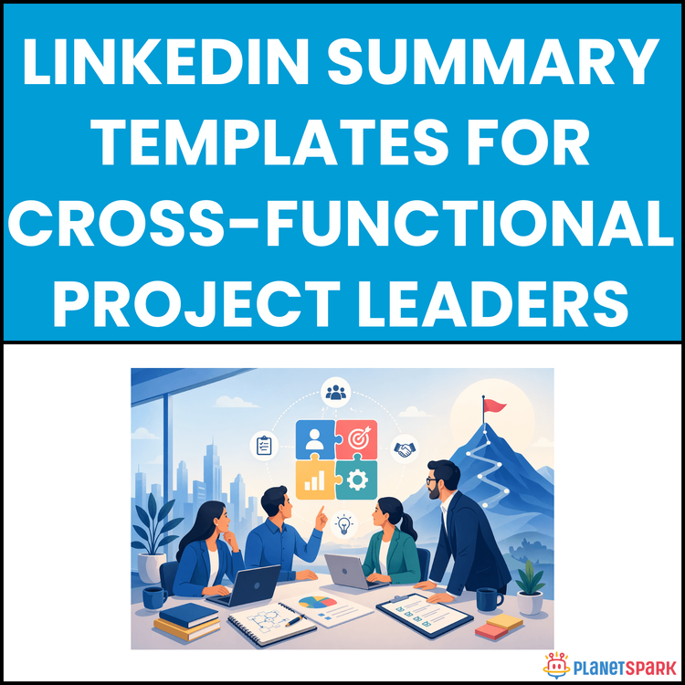 LinkedIn Summary Templates for Cross-Functional Project Leaders