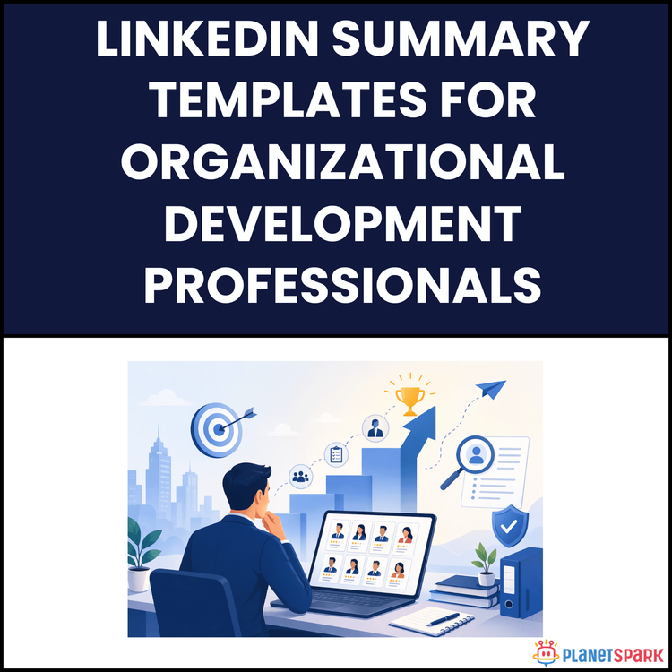 LinkedIn Summary Templates for Organizational Development Professionals