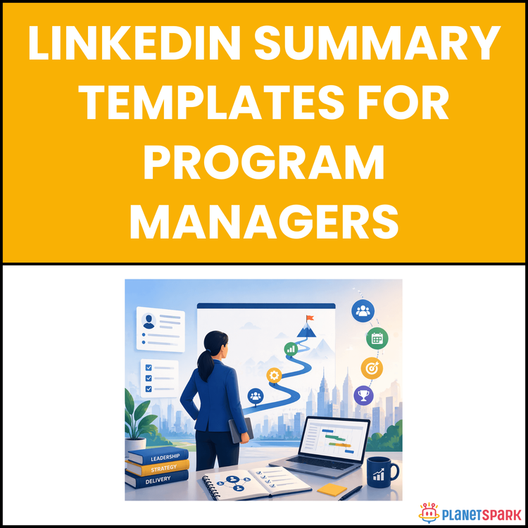 LinkedIn Summary Templates for Program Managers