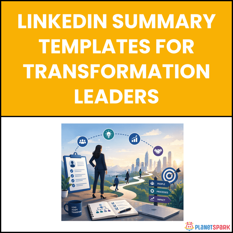 LinkedIn Summary Templates for Transformation Leaders