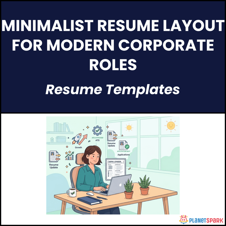 Minimalist Resume Layout for Modern Corporate Roles