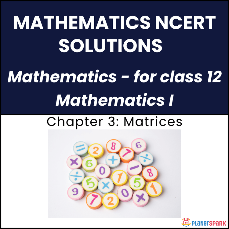 NCERT Solutions for Class 12 Mathematics Chapter 3 Matrices