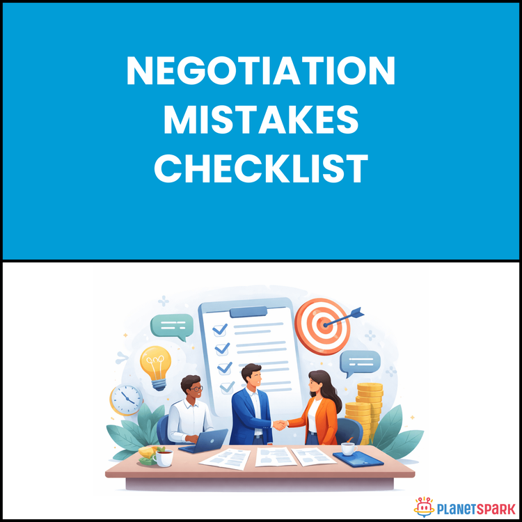 Negotiation Mistakes Checklist
