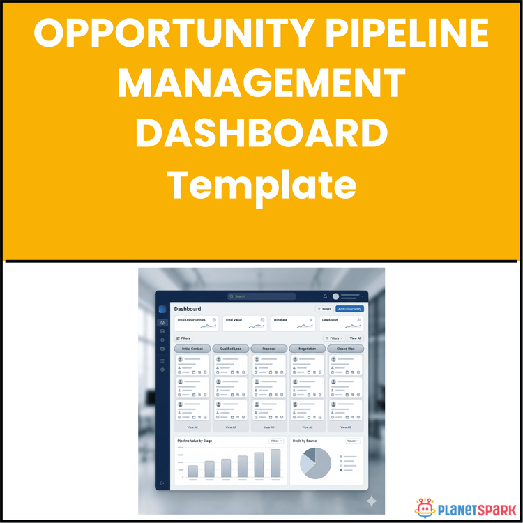 Opportunity Pipeline Management Dashboard