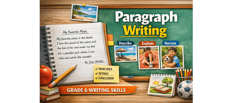 Paragraph Writing Worksheet for Grade 6 Practice & Examples [PDF]