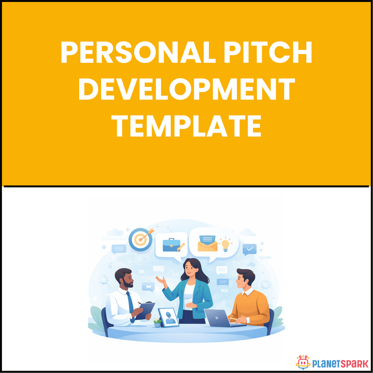 Personal Pitch Development Template