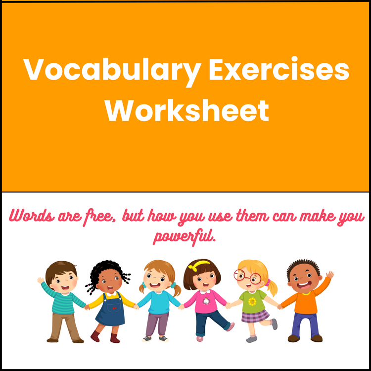 Vocabulary Exercises Worksheet