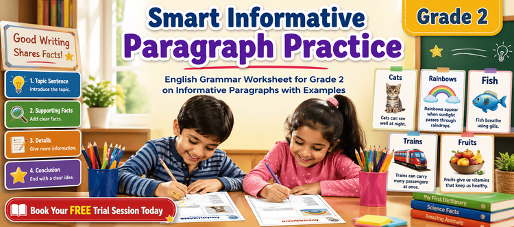 Printable Informative Writing Worksheet for Grade 2 Kids