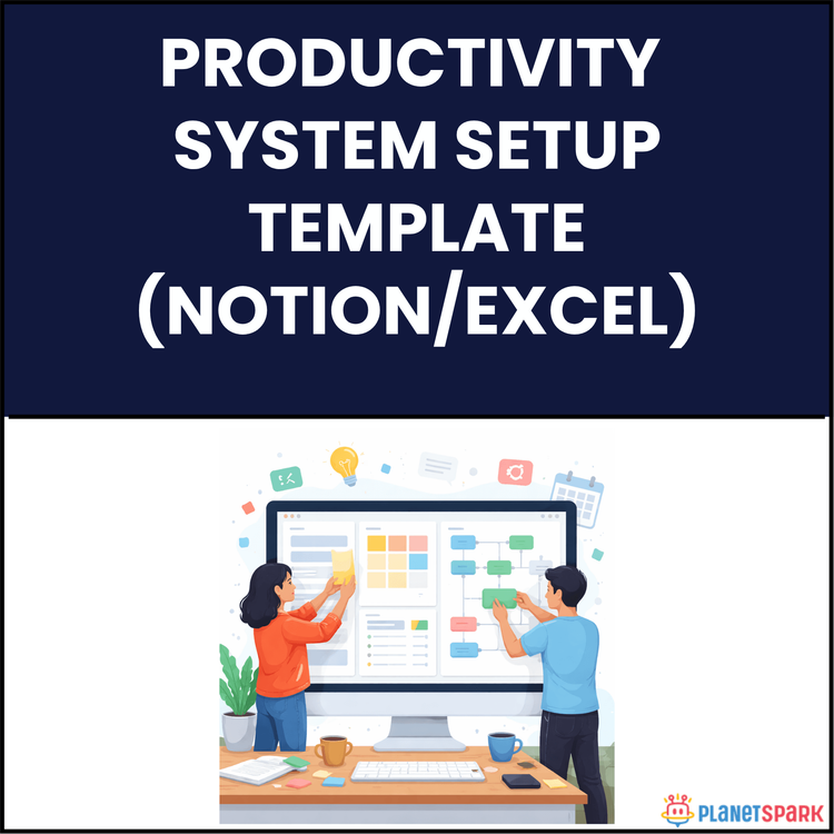 Productivity System Setup Template (Notion/Excel)