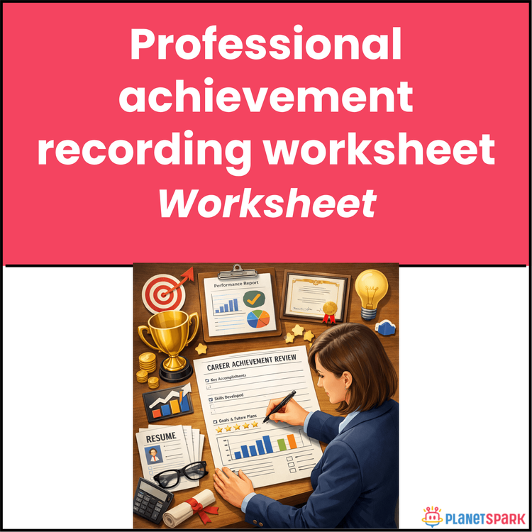 Professional Achievement Recording Worksheet