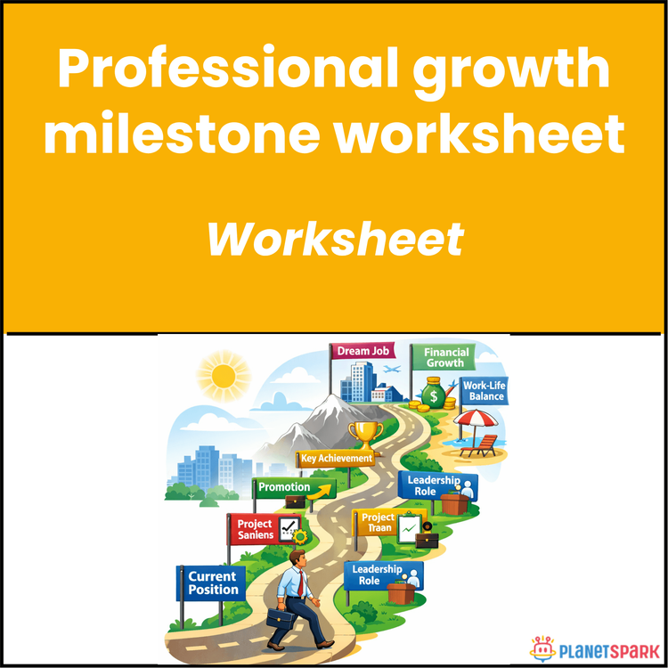 Professional Growth Milestone Worksheet