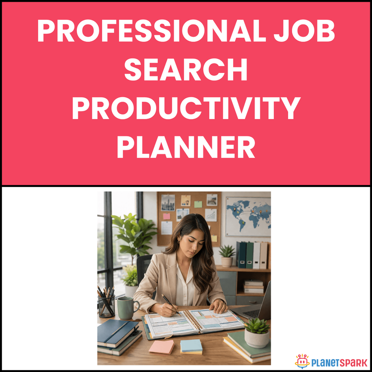 Professional Job Search Productivity Planner