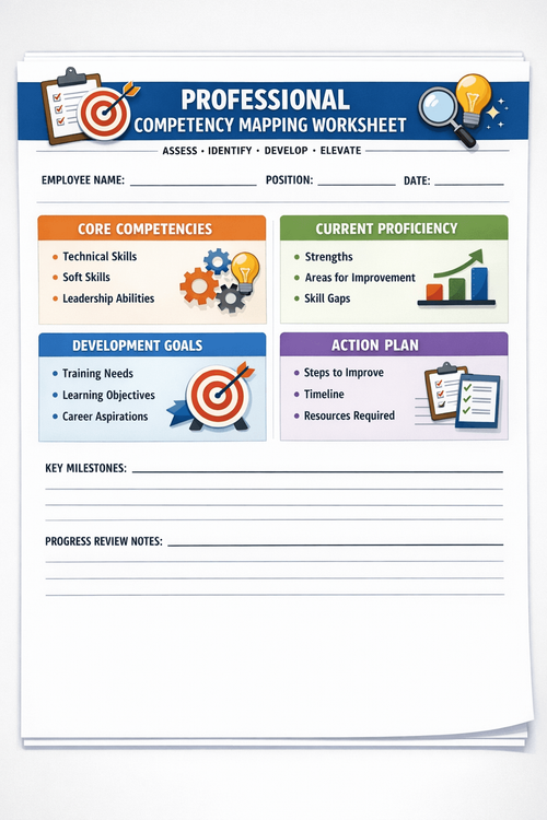 Professional Competency Mapping Worksheet