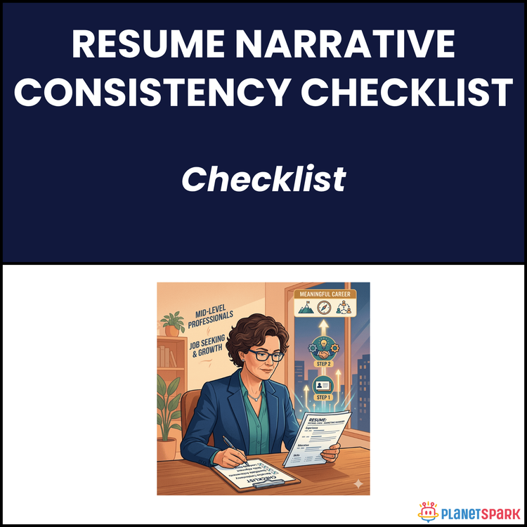 Resume Narrative Consistency Checklist