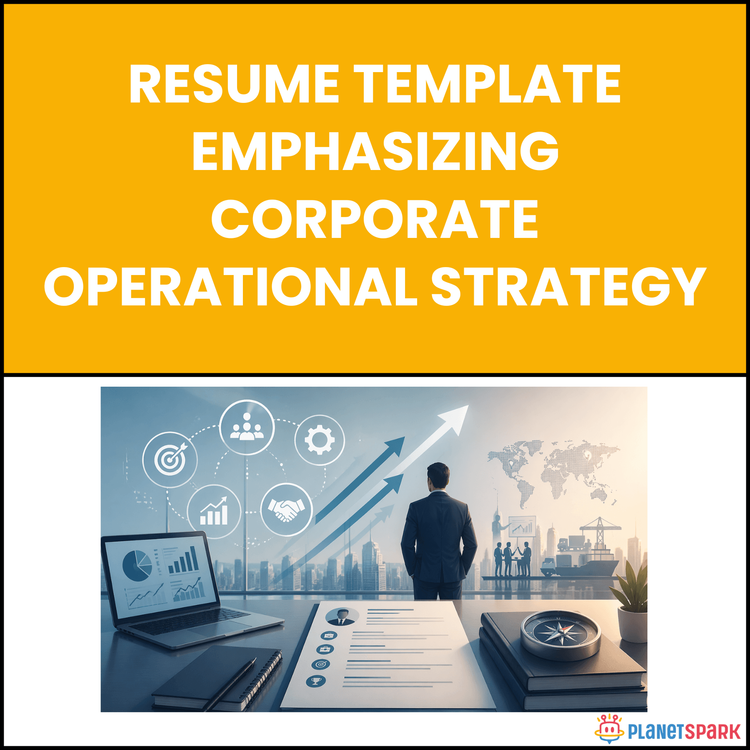 Resume Template Emphasizing Corporate Operational Strategy