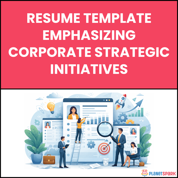 Resume Template Emphasizing Corporate Strategic Initiatives