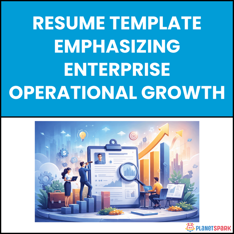 Resume Template Emphasizing Enterprise Operational Growth