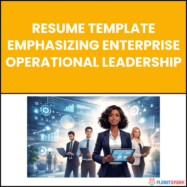 Resume Template Emphasizing Enterprise Operational Leadership