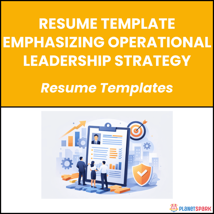 Resume Template Emphasizing Operational Leadership Strategy