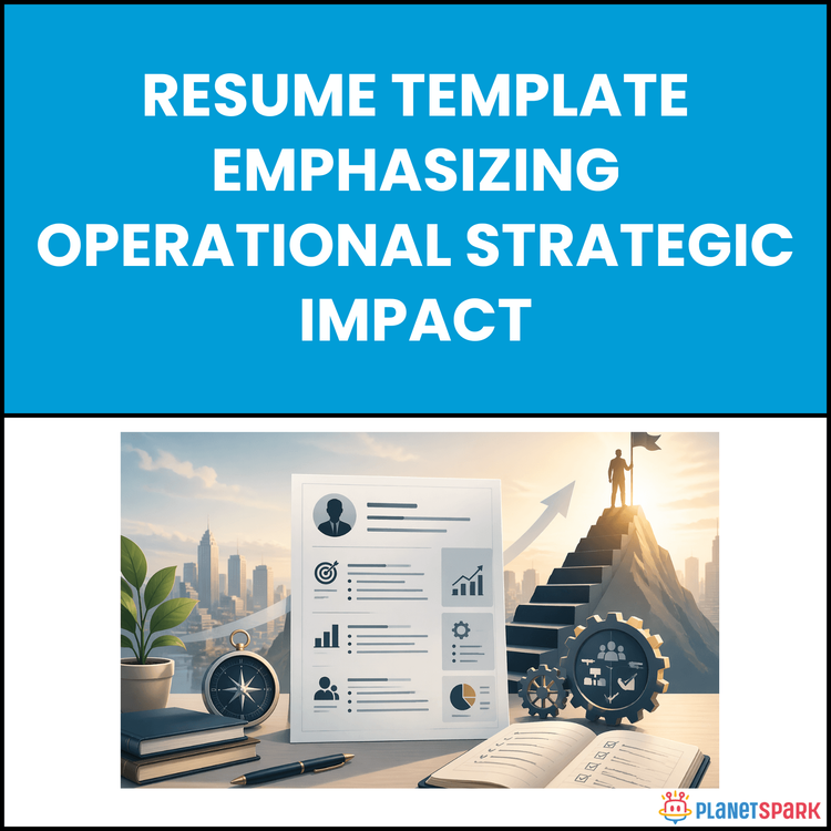 Resume Template Emphasizing Operational Strategic Impact