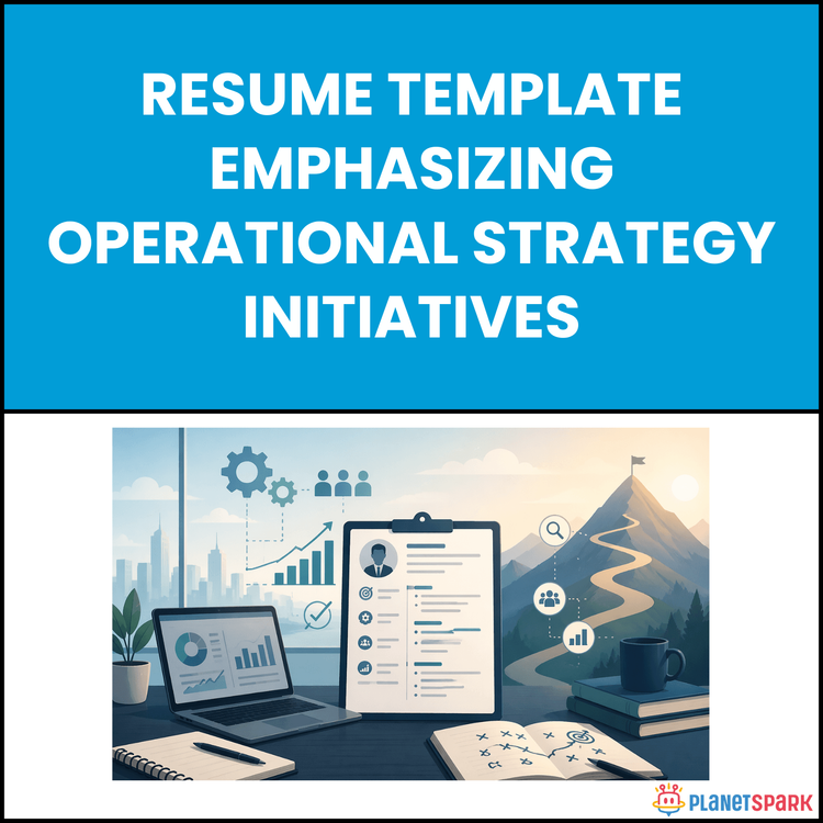 Resume Template Emphasizing Operational Strategy Initiatives