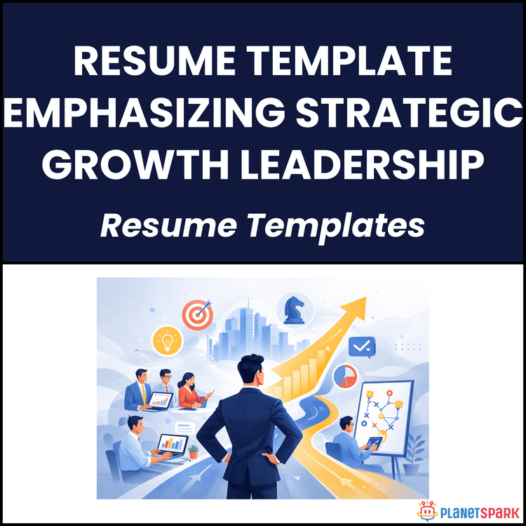 Resume Template Emphasizing Strategic Growth Leadership