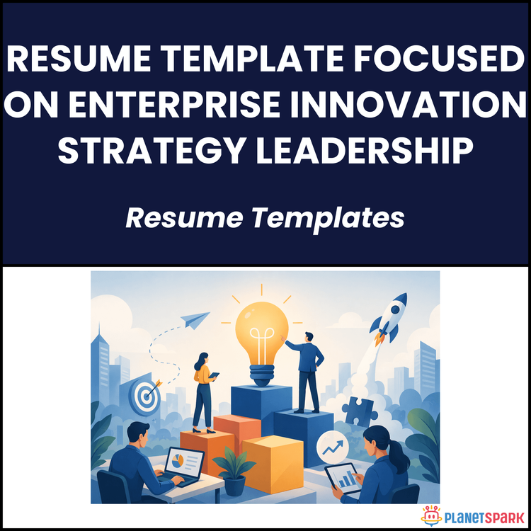 Resume Template Focused on Enterprise Innovation Strategy Leadership
